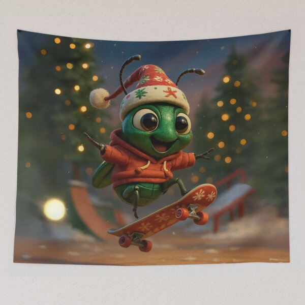 Item preview, Skater Christmas Beetle designed and sold by Sillytoe.
