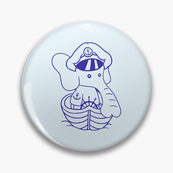 Item preview, Funny Little Elephant Boat Captain Cute Sweet Ship designed and sold by shirt-o-mat.