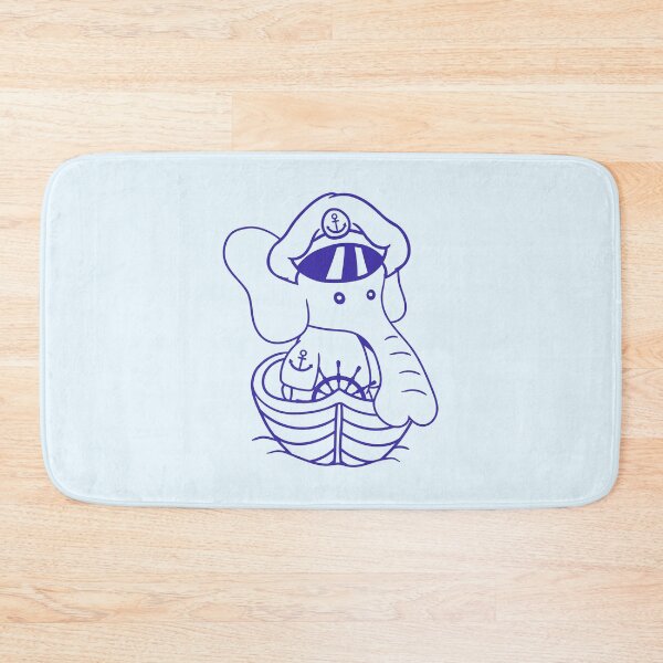 Item preview, Funny Little Elephant Boat Captain Cute Sweet Ship designed and sold by shirt-o-mat.