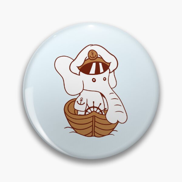 Item preview, Funny Little Elephant Boat Captain Cute Sweet Ship designed and sold by shirt-o-mat.