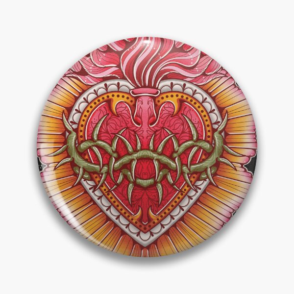 Item preview, Burning Heart Traditional Tattoo Flash by Ella Mobbs Creep Heart designed and sold by Ella Mobbs.