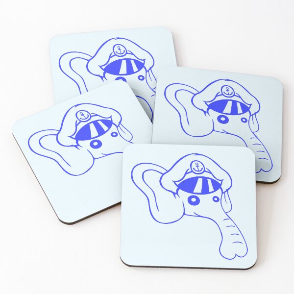 Item preview, Funny Little Elephant Head Captain Cute Sweet Fun designed and sold by shirt-o-mat.