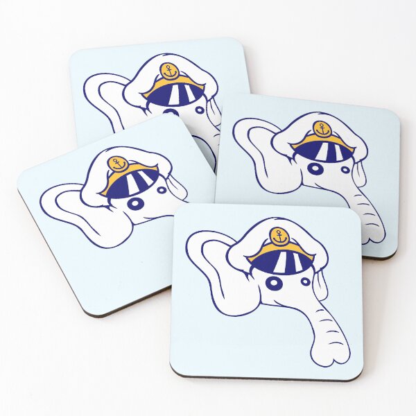Item preview, Funny Little Elephant Head Captain Cute Sweet Fun designed and sold by shirt-o-mat.