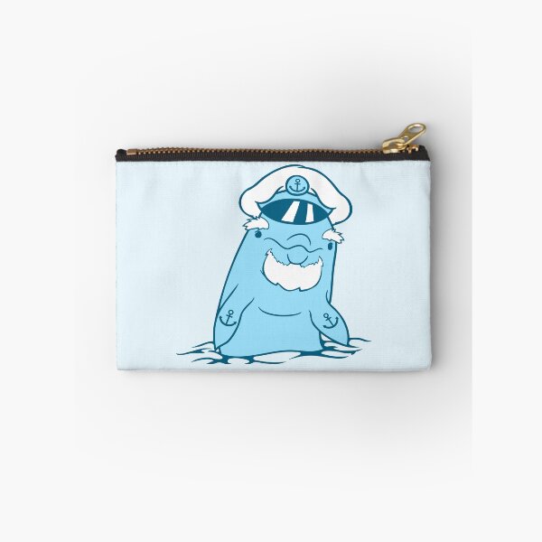 Item preview, Funny Old Dolphin Ship Captain Cute Cartoon Comic designed and sold by shirt-o-mat.