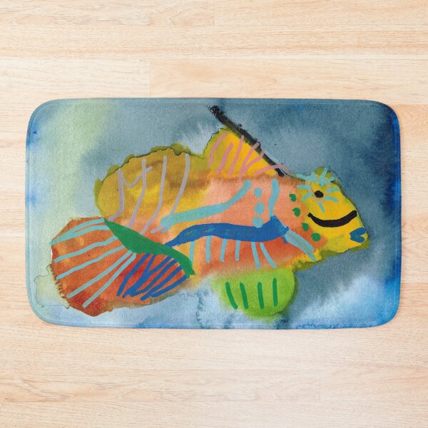 Item preview, Colorful Mandarin Fish in Watercolors designed and sold by Rita Winkler.