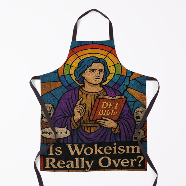 Item preview, Woke Saint of DEI - Is It Finally Over? designed and sold by POD DYNASTY | Original Print On Demand T-Shirt Graphics.