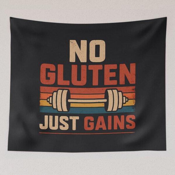 Item preview, No Gluten Just Gains – Celiac Fitness Motivation designed and sold by tinytwist.