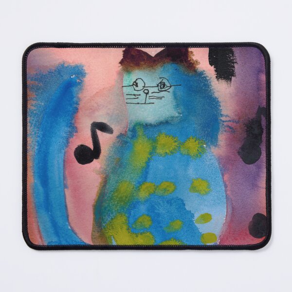 Item preview, Danny the Chanukah Cat with Menorah in Watercolors designed and sold by Rita Winkler.