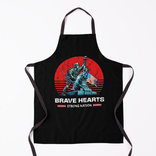 Item preview, Brave Hearts - Strong Nation - USA - 4th of July designed and sold by TTeamDesigns.