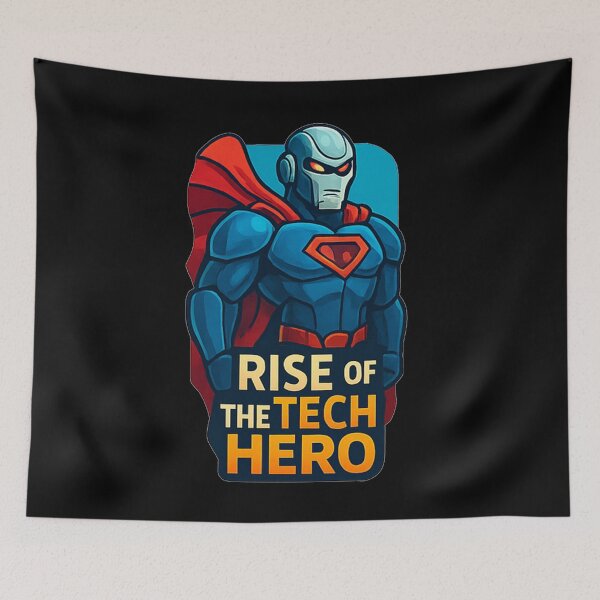 Item preview, Rise Of The Tech Hero designed and sold by okiiskandarart.