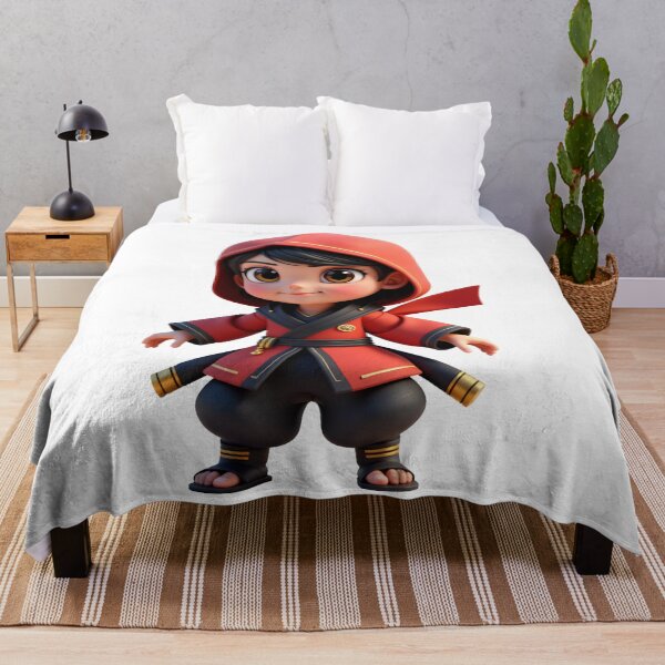 Item preview, Ninja Spirit - 3D Cartoon Warrior Girl in Red Cloak designed and sold by nhk999.