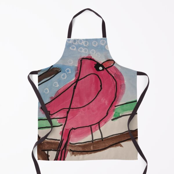 Item preview, Cardinal Bird Looking at the Sky in Watercolors designed and sold by Rita Winkler.