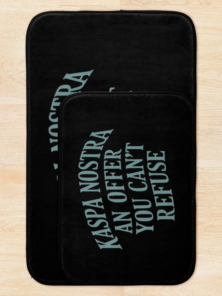 Thumbnail 5 of 6, Bath Mat, Kaspa Matrix Echo Code Reverb Design designed and sold by RadDeck.