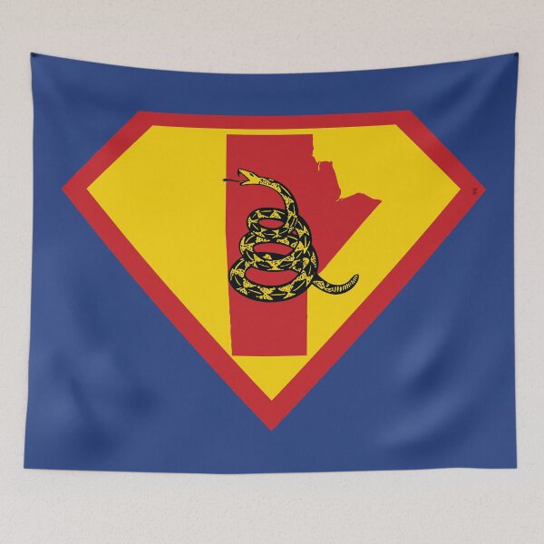 Item preview, MANITOBAN  SHIELD - Freedom Is The Superpower -  Gadsden Snake Flag - Dont Tread On Me SUPERHERO MANITOBA design designed and sold by pelagio.