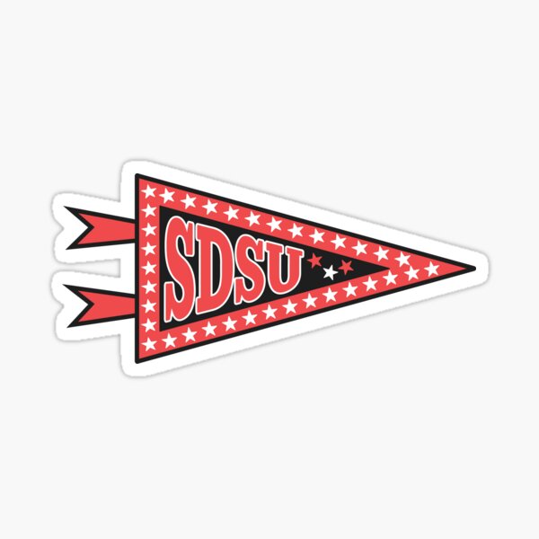 Item preview, SDSU San Diego State University College Banner Pennant Sticker designed and sold by stickers-by-val.