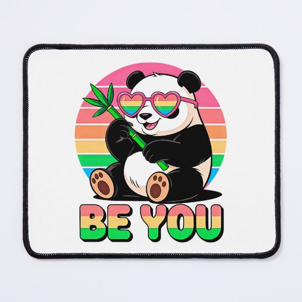 Item preview, Proud Panda with Rainbow Vibes – Be You designed and sold by Taans-Creation.