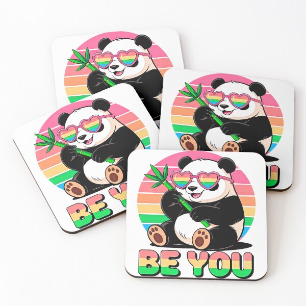 Item preview, Proud Panda with Rainbow Vibes – Be You designed and sold by Taans-Creation.