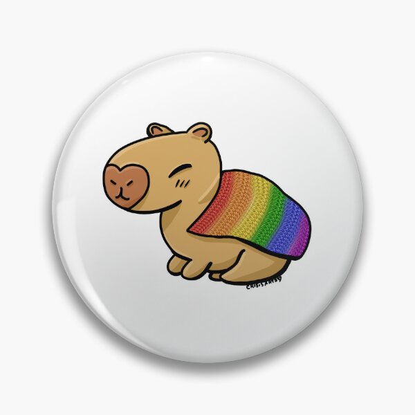 Item preview, Pride Capybara- Rainbow designed and sold by Crisis-Artz.