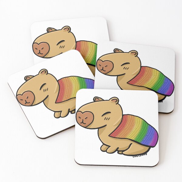 Item preview, Pride Capybara- Rainbow designed and sold by Crisis-Artz.