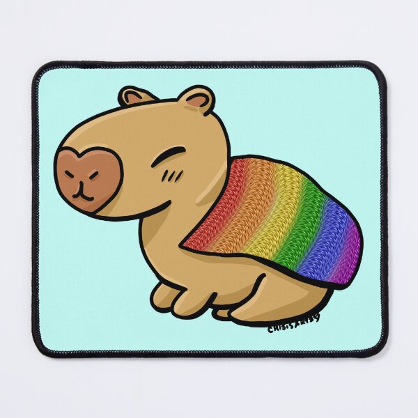 Item preview, Pride Capybara- Rainbow designed and sold by Crisis-Artz.