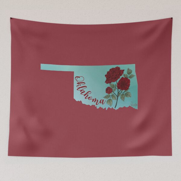 Artikelvorschau, Staatsblume von Oklahoma: Oklahoma Rose entworfen und verkauft von Marguerite Artistry.