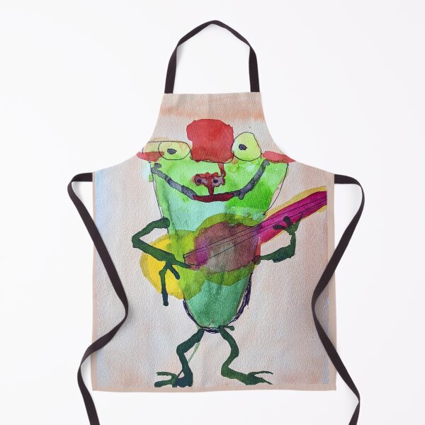 Item preview, A Frog with a Guitar in Watercolors designed and sold by Rita Winkler.