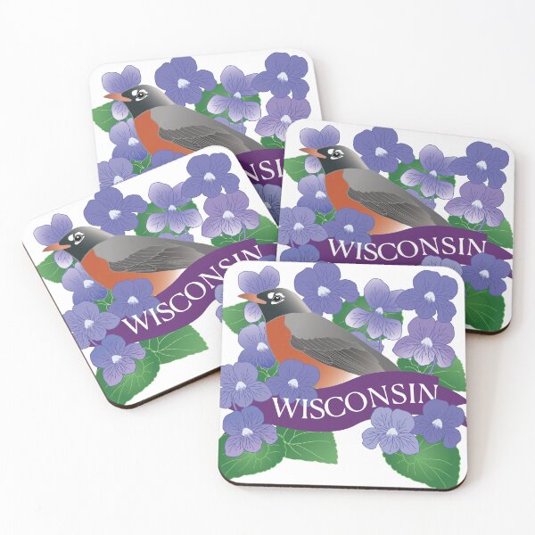 Item preview, Wisconsin State Flower and Bird designed and sold by WingsandPetals.