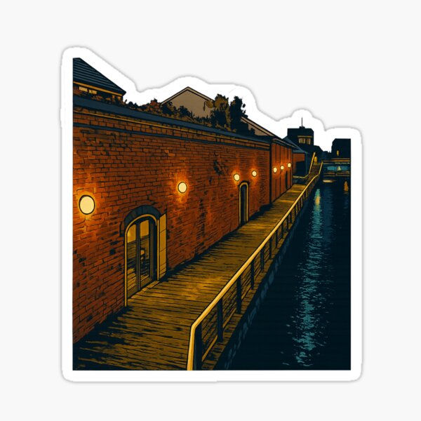 Artikel-Vorschau von Hakodate Brick Warehouse Night | Retro-Wasserfront-Glanz - Historischer Charme, designt und verkauft von PhotoGEEEN.