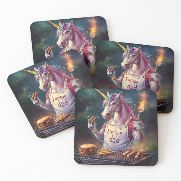 Item preview, One Unique Dad - Unicorn Dad Grilling designed and sold by rondasue27.