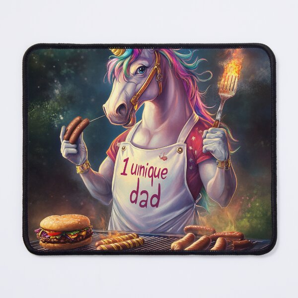 Item preview, One Unique Dad - Unicorn Dad Grilling designed and sold by rondasue27.