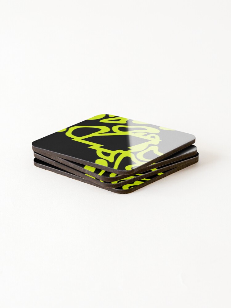 Thumbnail 4 of 5, Coasters (Set of 4), Norris Helmet Pattern designed and sold by PatternDesign01.