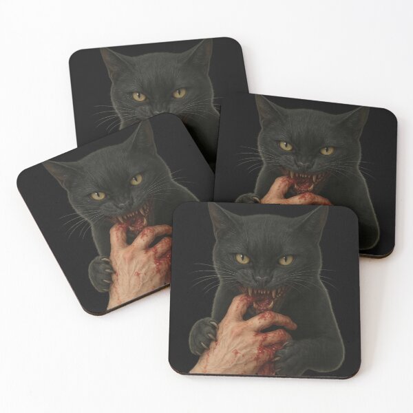Item preview, Shadow Beast: Demonic Black Cat Devouring Souls  designed and sold by DibujandoPorfa.
