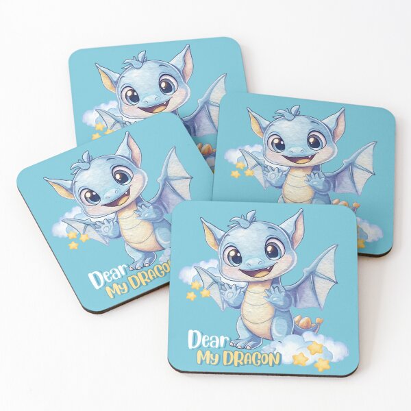 Item preview, Dear My Dragon – Cute and Heartwarming Dragon Character from Beloved Coloring Book designed and sold by jindezign.
