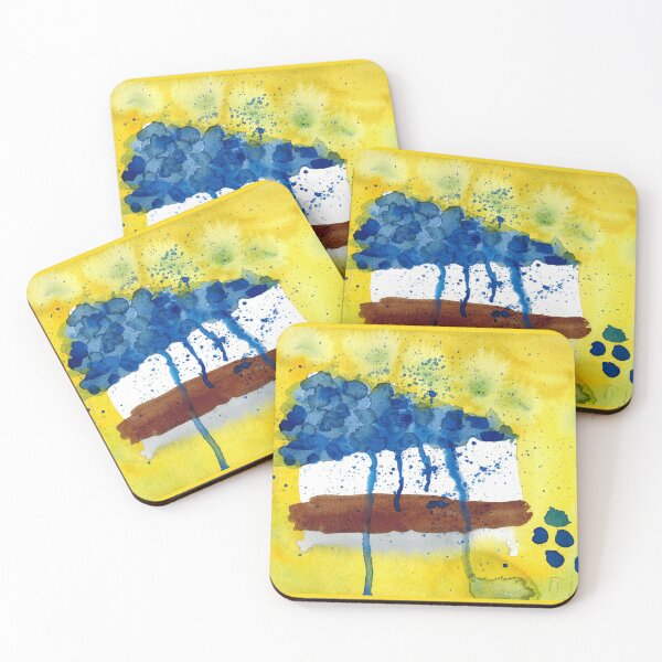 Item preview, Blend of Art and Dessert, A Blueberry Cheesecake Painting designed and sold by Rita Winkler.