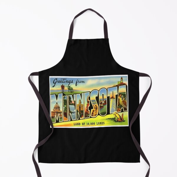 Item preview, Retro Minnesota Postcard Style Travel Print Design designed and sold by DankThreads.