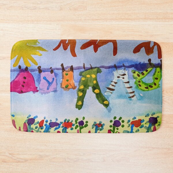 Item preview, Laundry Day in Watercolors designed and sold by Rita Winkler.