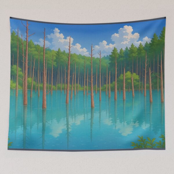 Item preview, The Hokkaido Blue Pond designed and sold by Takeda-art.