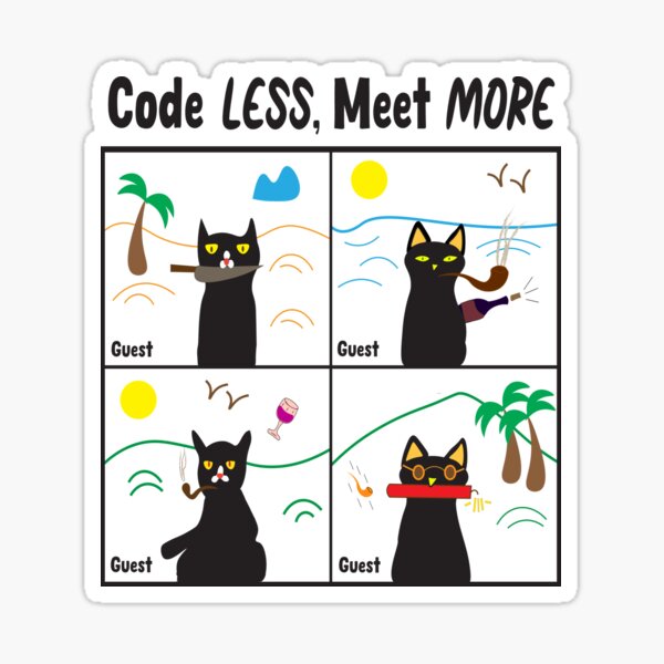 Artikel-Vorschau von Weniger Code. Mehr Treffen. – Dev Life, Corporate Style, designt und verkauft von Sarcastic designs.