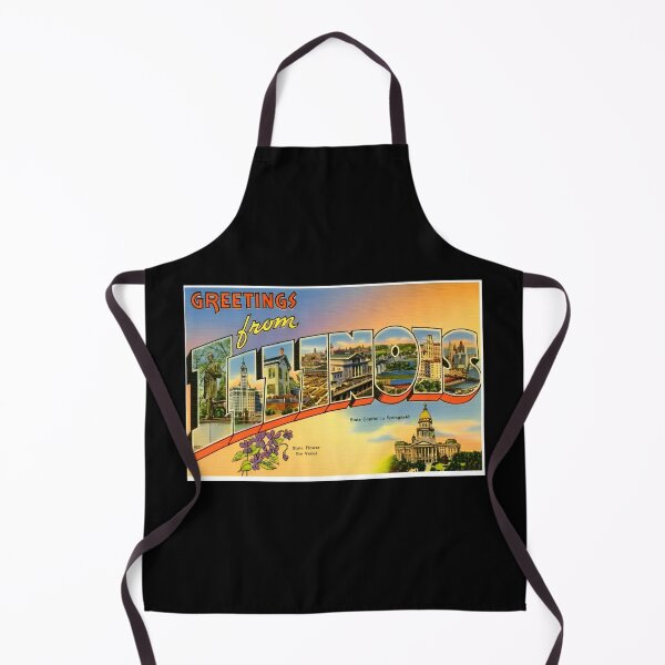 Item preview, Vintage Illinois Travel Poster Wall Art Design designed and sold by DankThreads.