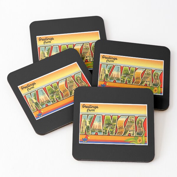 Item preview, Retro Kansas Travel Print Poster Design designed and sold by DankThreads.