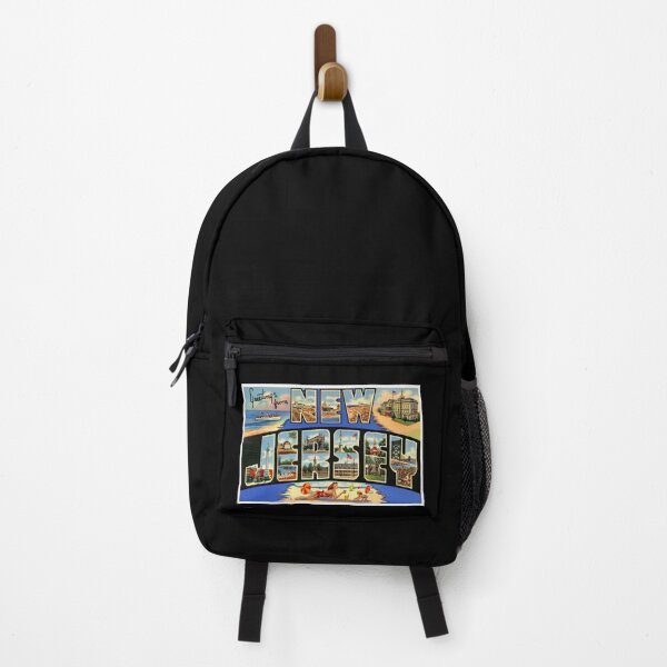 Item preview, Greetings from New Jersey Retro Travel Poster Design designed and sold by DankThreads.