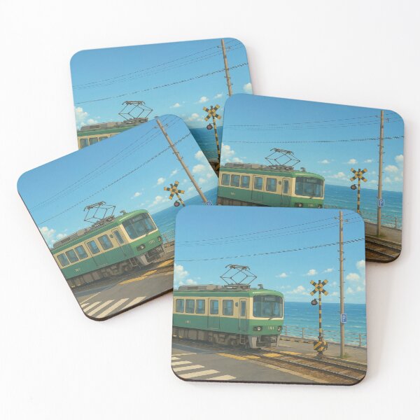 Item preview, The Enoshima Train Crossing at Kamakura designed and sold by Takeda-art.