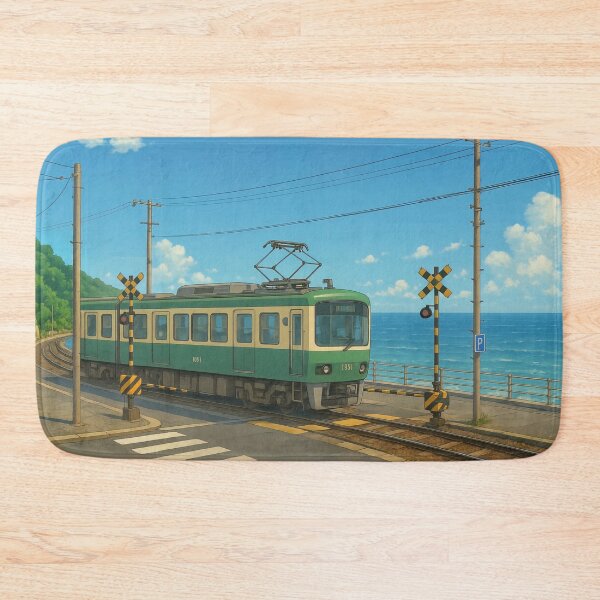 Item preview, The Enoshima Train Crossing at Kamakura designed and sold by Takeda-art.