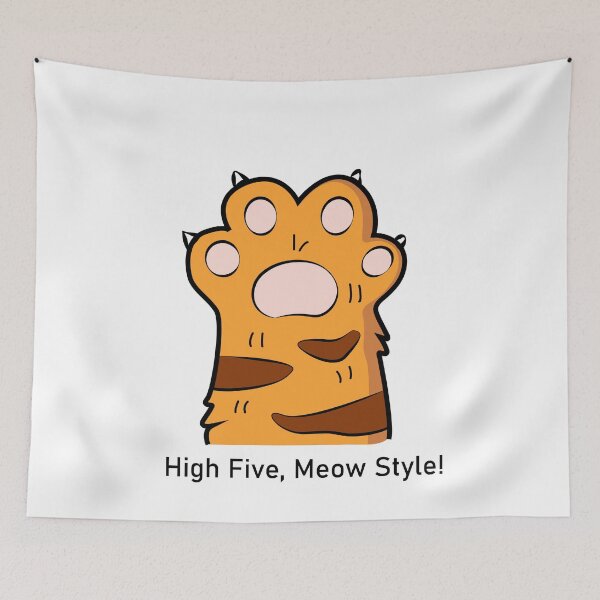 Item preview, High Five, Meow Style designed and sold by Cattoon Studio.