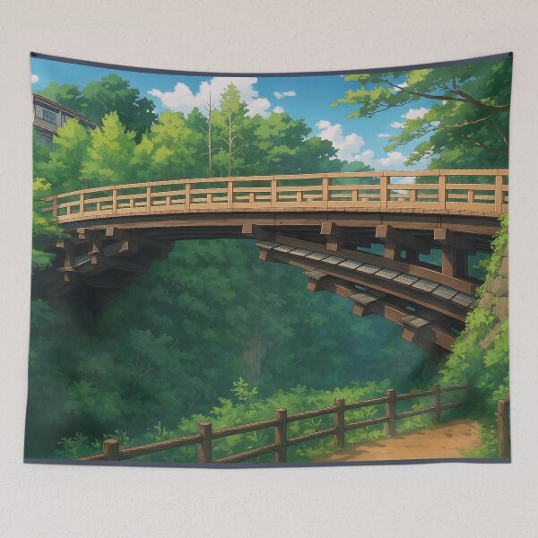 Item preview, The Saruhashi Bridge at Yamanashi designed and sold by Takeda-art.