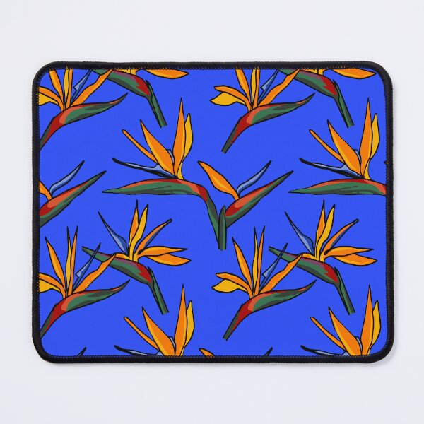 Item preview, Tropical Bird of Paradise on Royal Blue designed and sold by Joanne-Louise-Design.