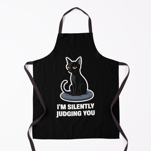 Item preview, I’m Just Judging You – Sarcastic Black Cat Design designed and sold by Karma Design.
