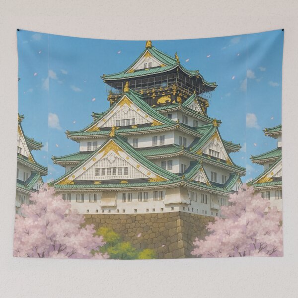 Item preview, Osaka Castle during Sakura Season designed and sold by Takeda-art.