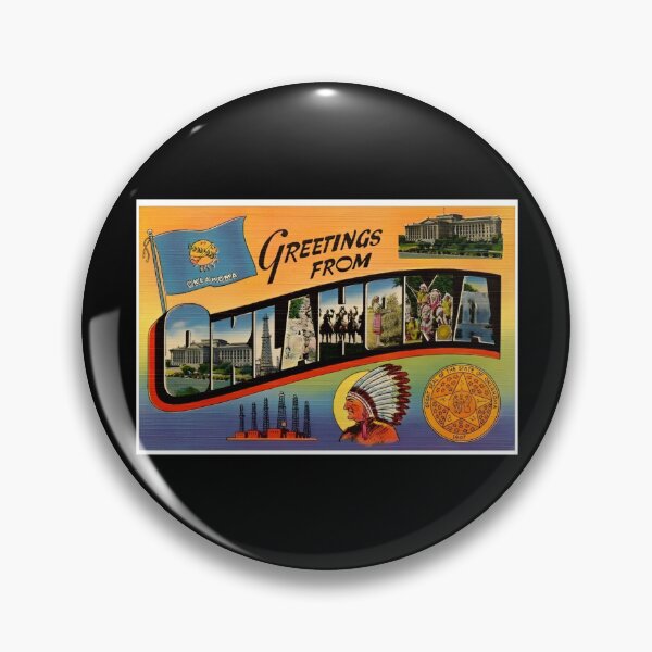 Aperçu de l'œuvre Affiche de voyage rétro de l'Oklahoma créée et vendue par DankThreads.