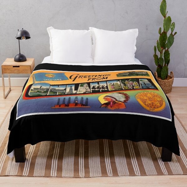 Item preview, Retro Oklahoma Travel Poster Design designed and sold by DankThreads.